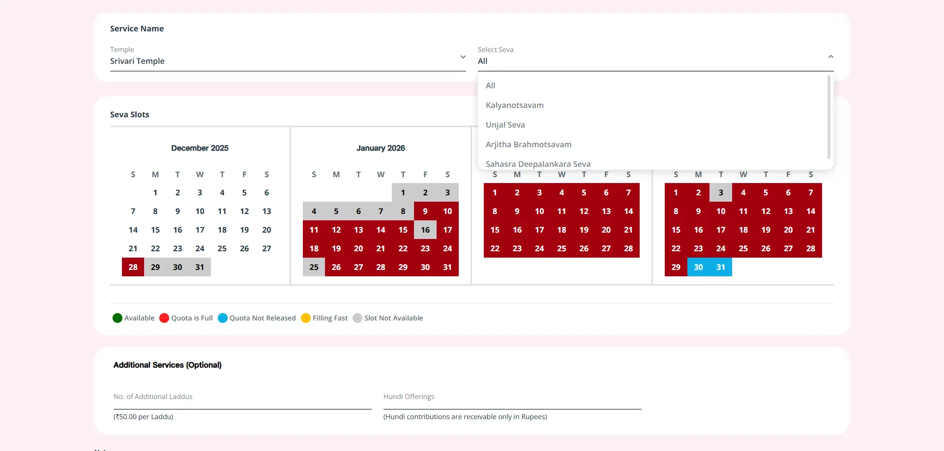 Fill Personal Details for Kalyanotsavam