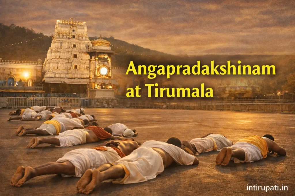 Angapradakshinam at Tirumala
