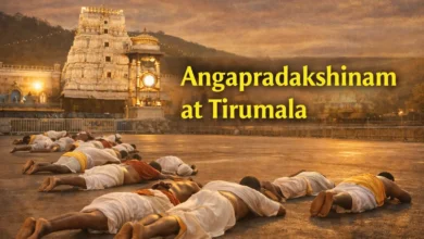 Angapradakshinam at Tirumala