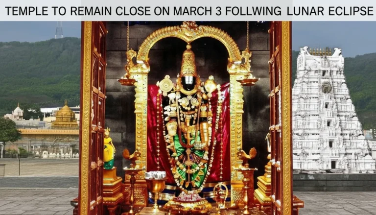 Temple closure notice after lunar eclipse